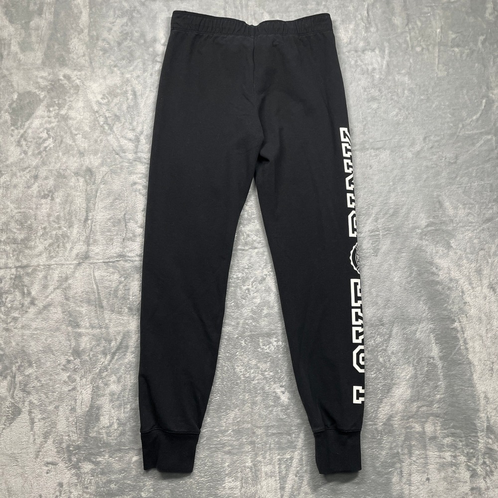 PINK Victoria's Secret Joggers Women Small Black Graphic Logo Sweatpants S - Picture 9 of 9